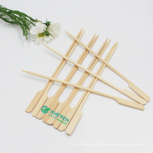 Anhui EVEN Compostable Natural Disposable Barbecue Skewers Bamboo BBQ Paddle Skewer With Custom Logo